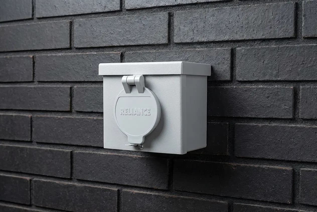 Generator inlet box installation for portable generator hookup