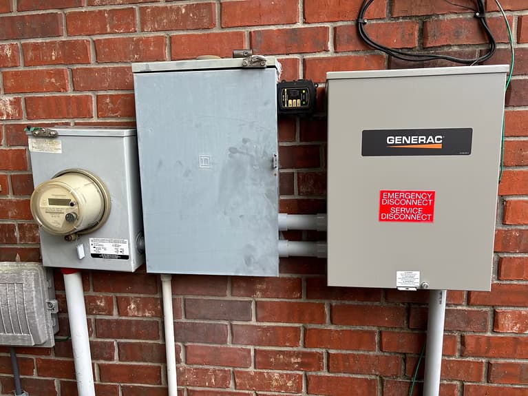 Generac generator installation project