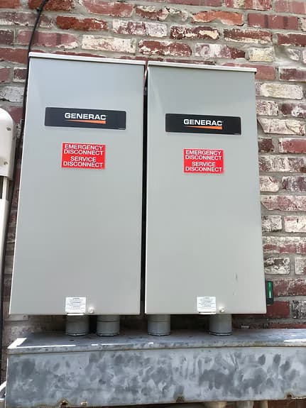 Generac standby generator residential installation