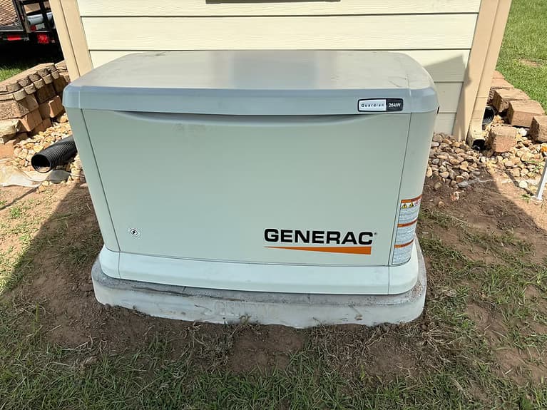 Generac generator installation complete
