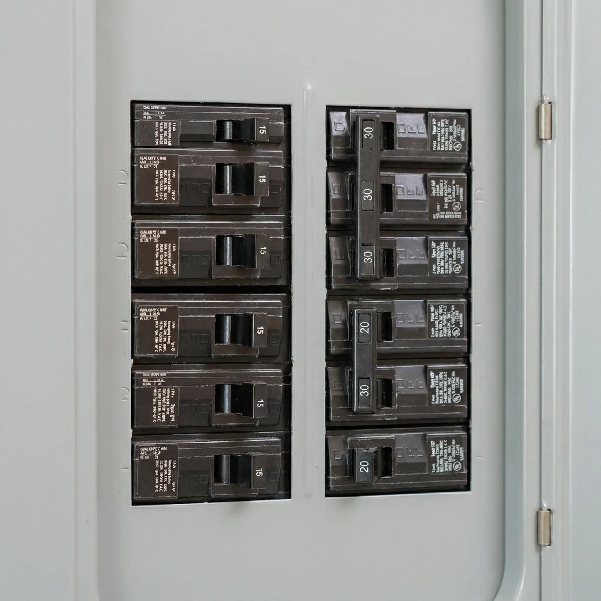 Modern 200 amp electrical panel installation in Brazos Valley home