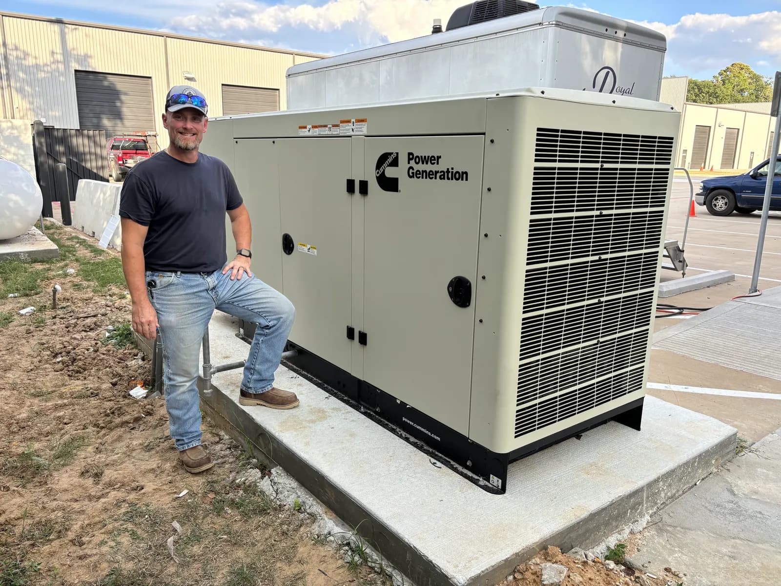 Completed Cummins commercial standby generator installation by Orthodox Electric
