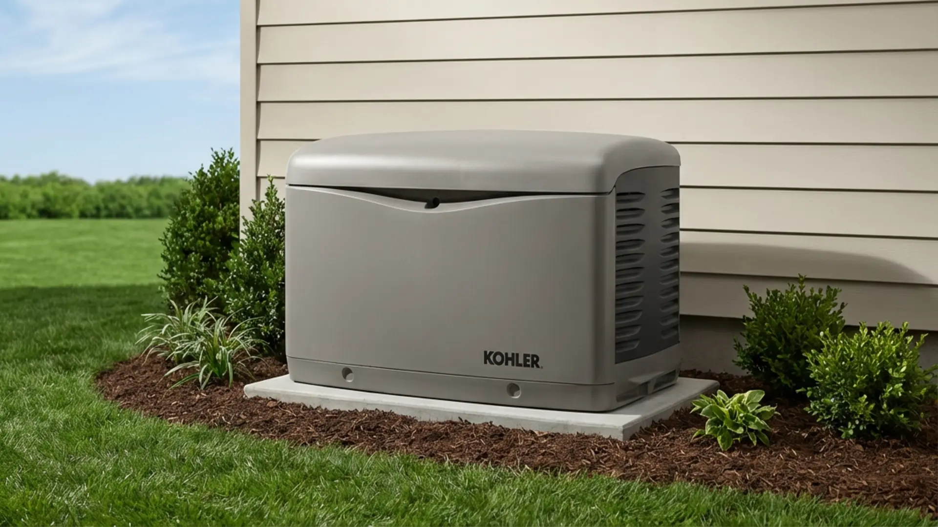 Kohler whole-home standby generator installation in Bryan College Station Texas