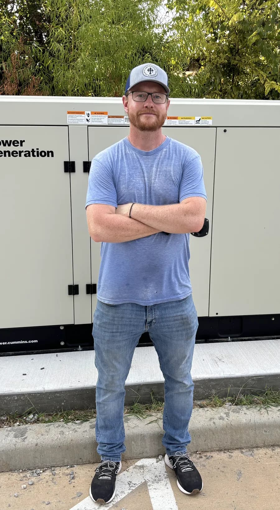 Orthodox Electric at a completed Cummins standby generator installation